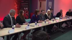 Rachel Reeves at a roundtable meeting during her visit to the British Steel site in Scunthorpe News Clip