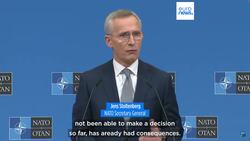US gridlock over Ukraine aid is 'already' having consequences on the battlefield, warns Stoltenberg News Clip