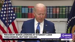 Pres. Biden Taking 'Hard Look' At Loan Forgiveness, But Not $50K News Clip