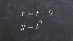 Math tutorial for eliminating the parameter Instructional Video