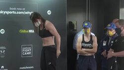 Katie Taylor & Delfine Persoon Weigh In News Clip