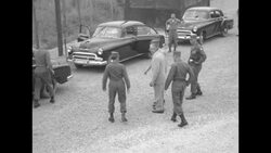 US Army Secretary Robert Stevens and generals leave in cars in Munsan, South Korea News Clip