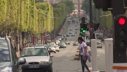 CLEAN : France: Mask mandate kicks in on Champs-Elysees in Paris News Clip