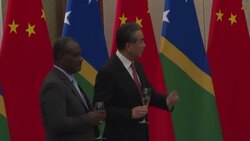 CLEAN : China Solomon Islands establish diplomatic relations News Clip