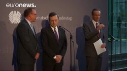 Draghi faces off against German critics News Clip