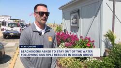 Lifeguards warn beachgoers not to go into the ocean following several rescues on unguarded beaches Instructional Video