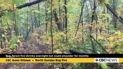Bog, forest fire in North Dundas shrinks but could smoulder for months News Clip