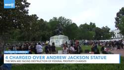 Four Charged With Attempting To Remove Andrew Jackson Statue in DC News Clip