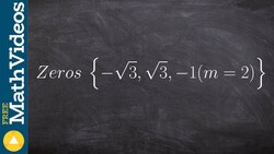 How to write the equation of a polynomial with irrational zeros Instructional Video