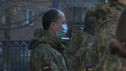 Ukrainian military ceremony News Clip