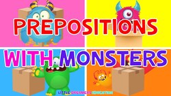 Fun Learning with Monsters: Prepositions for Kids Instructional Video