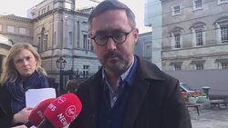 Eoin Ó Broin 'believes' abuse victim Maria Cahill Stock Footage