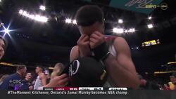 #TheMoment Canada's Jamal Murray shed tears of joy becoming NBA champion News Clip