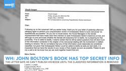 White House Urges Bolton Not To Publish Upcoming Book News Clip