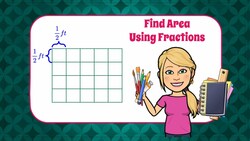 Finding the Area of a Rectangle Using Fractions Instructional Video