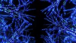 Neon Tree illumination Stock Footage