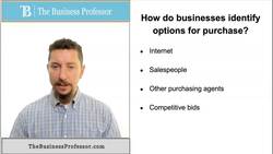 How Business Identify Options for Purchase Instructional Video