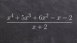 Dividing a fourth degree polynomial by a binomial using long division Instructional Video