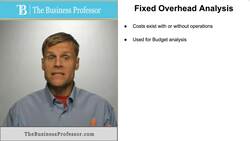 Fixed Overhead Analysis Instructional Video