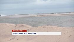 Hurricane Erin swells tides and floods beaches on Long Island's south shore News Clip