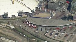 UK: Aerial views of London during Coronavirus epidemic. News Clip