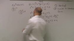 Equation of a parabola by completing the square Instructional Video