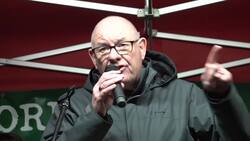 Union representatives address rally outside Downing Street News Clip