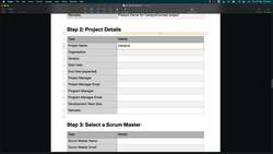 Getting Started with Scrum - Demo: Collecting the Project Details Instructional Video