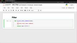 Python for Everybody: The Ultimate Python 3 Bootcamp - Filter Instructional Video