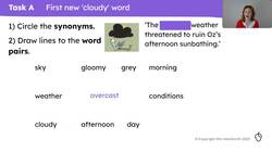 More rich vocabulary associated with cloudy words Instructional Video