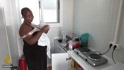 New Greek camp: Asylum seekers moved to facility News Clip