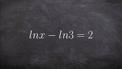 How to solve a logarithmic equation using the quotient property Instructional Video