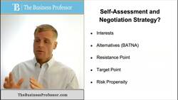 Self Assessment and Negotiation Strategy Instructional Video
