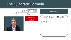 The Quadratic Formula: Solving Quadratic Equations Instructional Video