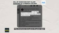 No, JD Vance did not say Romania is a French colony News Clip