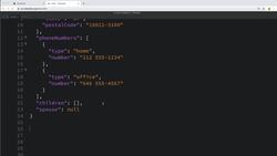 Modern Web Design with HTML5, CSS3, and JavaScript - Turning Objects into Strings and Strings into Objects using JSON.parse and JSON.stringify. Instructional Video