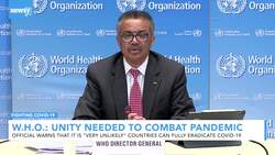 W.H.O.: Only Aggressive Action, Unity Can Turn Pandemic Around News Clip