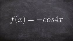 Graphing a Cosine Graph with a Reflection Instructional Video