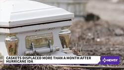 Caskets Remain Displaced More Than A Month After Hurricane Ida News Clip