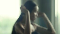 Beautiful female dancer life Stock Footage