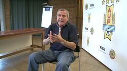 CLEAN : Interview with coach of Uruguayan football News Clip