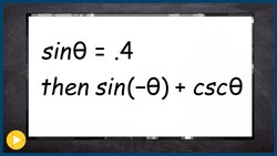 Evaluate trig functions using identities Instructional Video