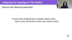 Analysing the presentation of patriotism in Rupert Brooke’s ‘The Soldier’ Instructional Video