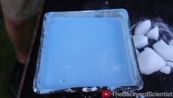 Molten Aluminum Vs. Oobleck (Non-Newtonian Fluid) Instructional Video