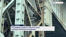 FDNY: 3 climbers on George Washington Bridge; traffic snarled News Clip