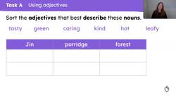 Writing descriptive sentences Instructional Video