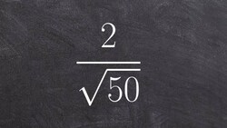Introduction to rationalizing the denominator to simplify a radical expression Instructional Video