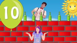 10 Green Bottles | Children's Nursery Rhymes | Sing Kids Song with Bella & Beans Instructional Video