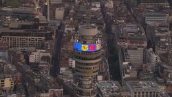 BT Tower - NHS Message News Clip