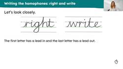 Reviewing and writing homophones Instructional Video